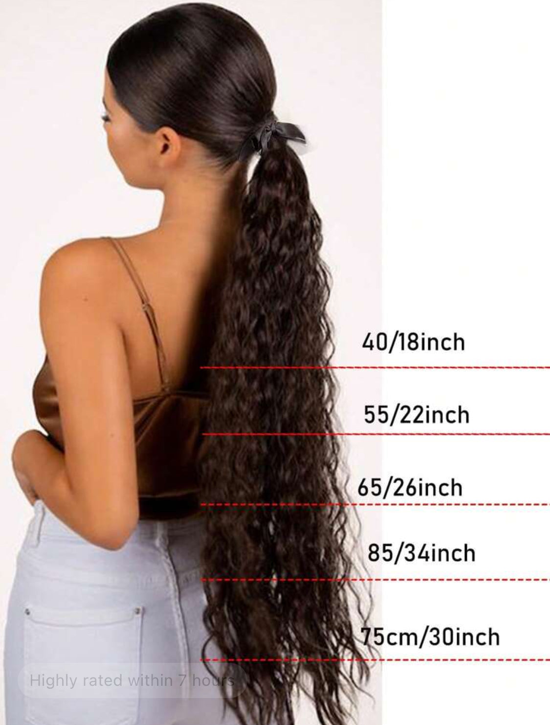 Extra Long Curly Ponytail (36 Inch)