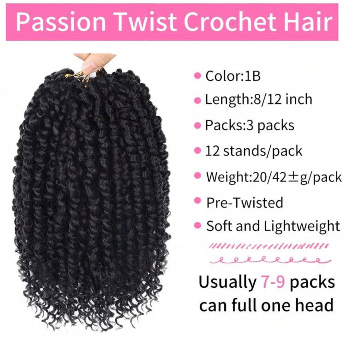 Passion Twist Crochet Hair