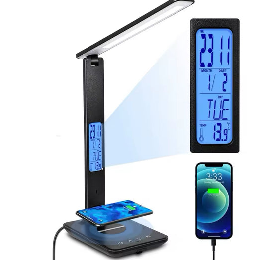 10W Phone QI Wireless Charging LED Desk Lamp